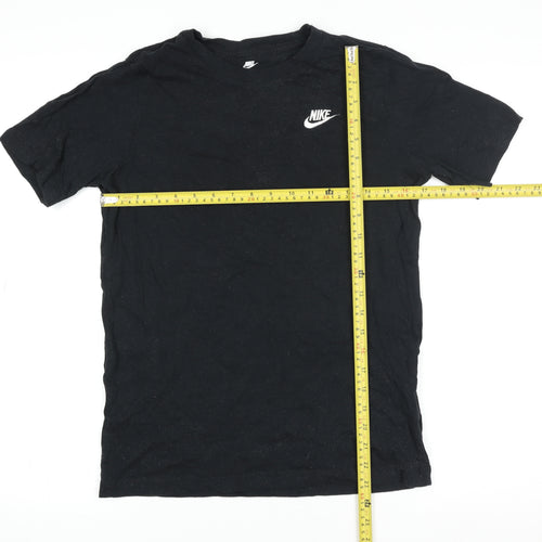 Nike Men Black XL Short Sleeve Cotton Crew Neck T-Shirt