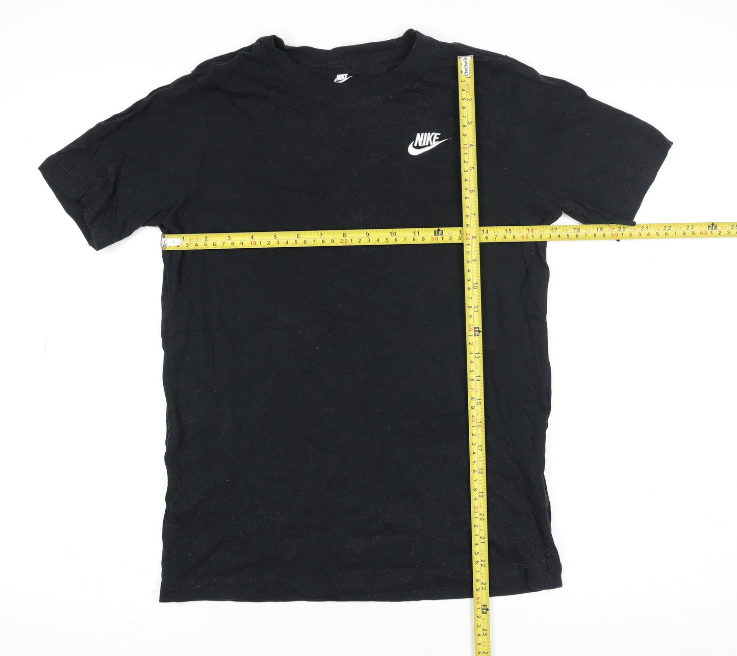 Nike Men Black XL Short Sleeve Cotton Crew Neck T-Shirt