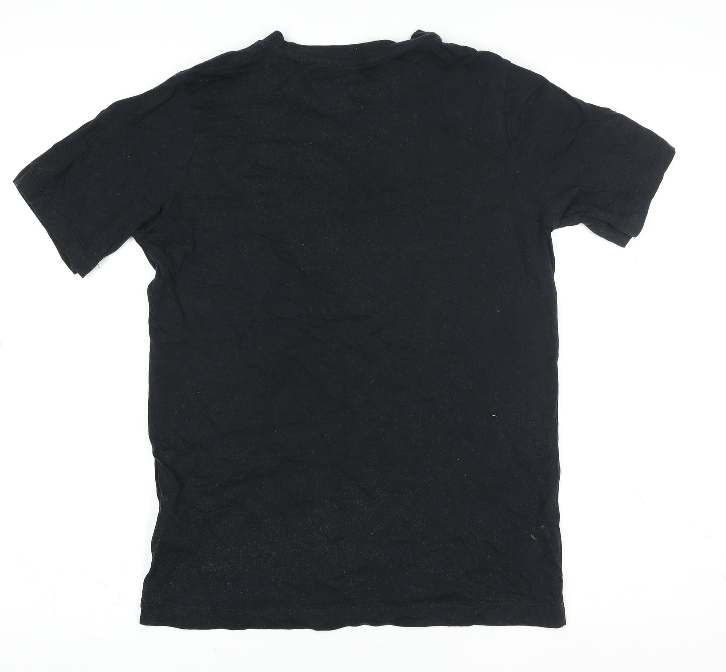 Nike Men Black XL Short Sleeve Cotton Crew Neck T-Shirt