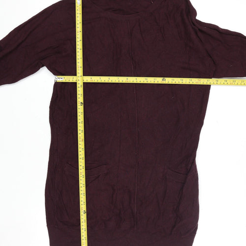 Dunnes Women’s Burgundy Long Sleeve Knit Tunic Size 12