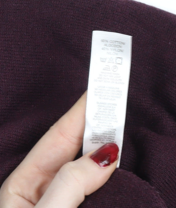 Dunnes Women’s Burgundy Long Sleeve Knit Tunic Size 12