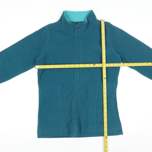 ISLE Essentials Womens Blue Fleece Full Zip Jacket Size 10-12