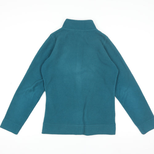 ISLE Essentials Womens Blue Fleece Full Zip Jacket Size 10-12