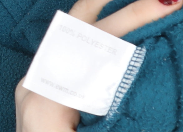 ISLE Essentials Womens Blue Fleece Full Zip Jacket Size 10-12