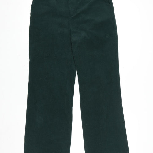 Cider Unisex Green Corduroy Straight Leg Trousers Size S