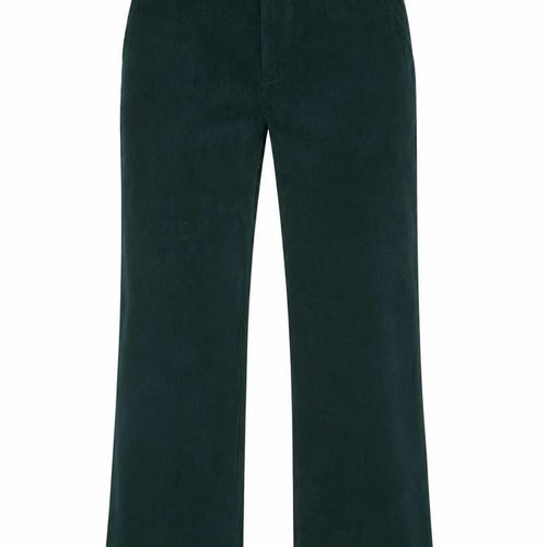 Cider Unisex Green Corduroy Straight Leg Trousers Size S