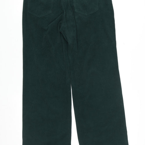 Cider Unisex Green Corduroy Straight Leg Trousers Size S
