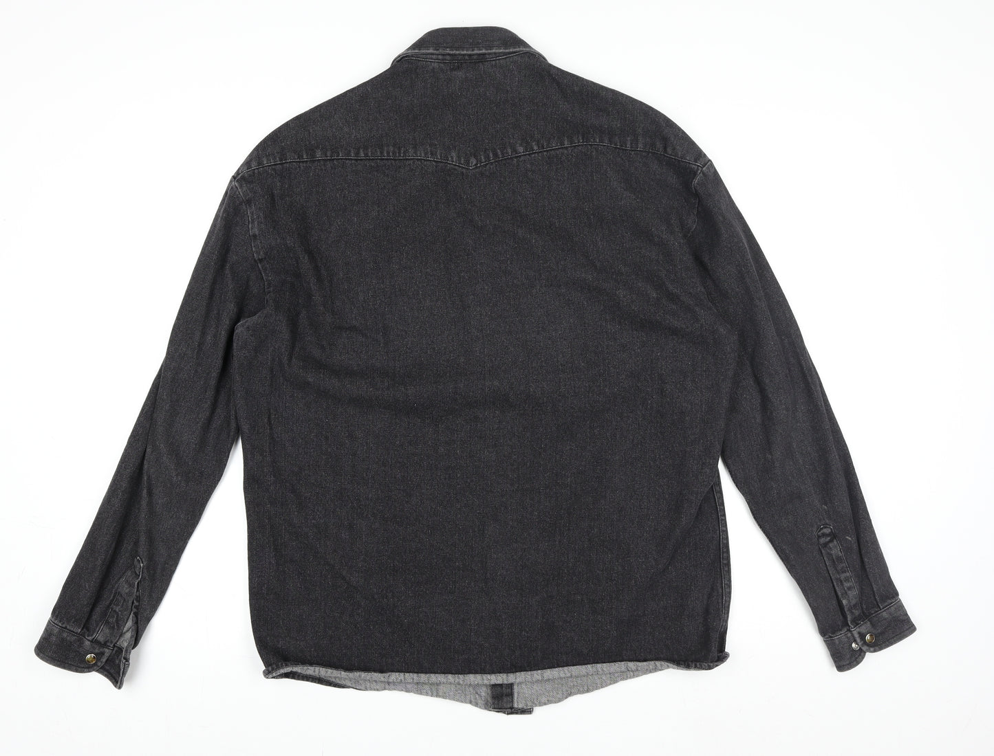 Collusion Womens Black Denim Jacket XS Casual Buttoned