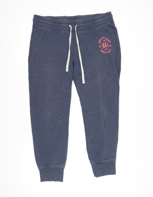 Gap Women’s Blue Jogger Sweatpants Size M Cotton Blend