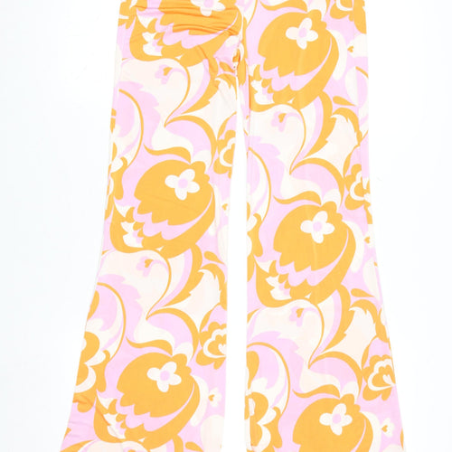 ZARA Women’s Multicoloured Floral High Waisted Leggings Size 12