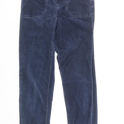 Marks and Spencer Women's Navy Corduroy Jogger Size 6 Regular