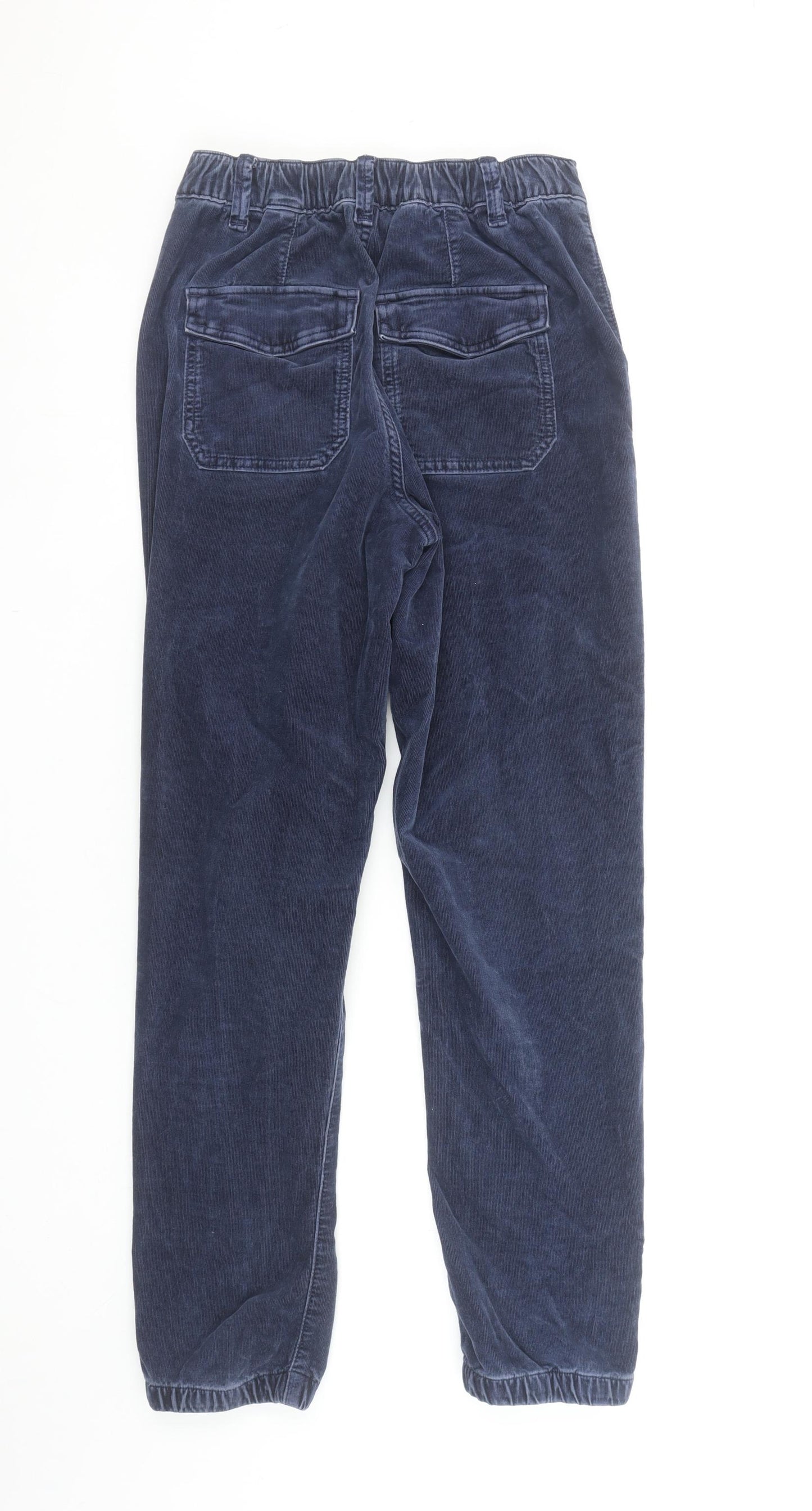Marks and Spencer Women's Navy Corduroy Jogger Size 6 Regular