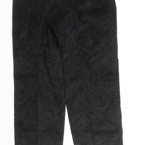 Marks and Spencer Men’s Black Corduroy Trousers 36W 33L Cotton Classic