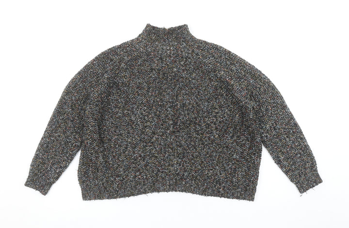 John Lewis Women’s Multicoloured Size 10 Chunky Mock Neck Jumper
