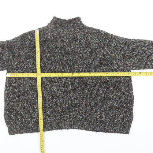 John Lewis Women’s Multicoloured Size 10 Chunky Mock Neck Jumper