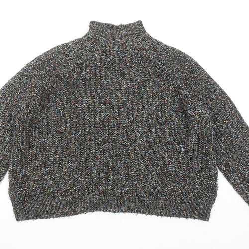 John Lewis Women’s Multicoloured Size 10 Chunky Mock Neck Jumper