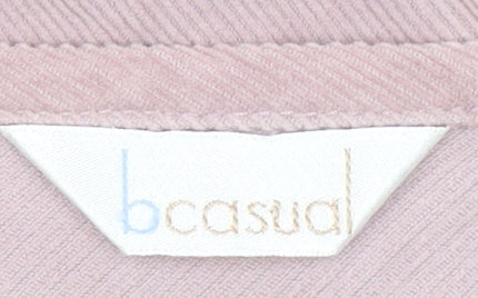 b casual Women Pink A-Line Cotton Midi Skirt Size 14