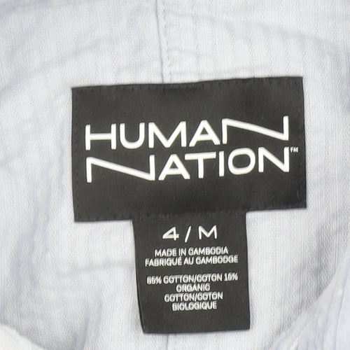 Human Nation Men's Blue Regular Fit Long Sleeve Button-Up Corduroy Shirt M