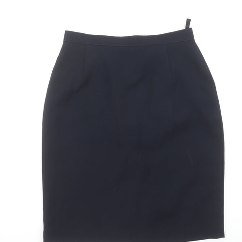 Marks and Spencer Women’s Navy Wool Pencil Skirt Size 12 Vintage