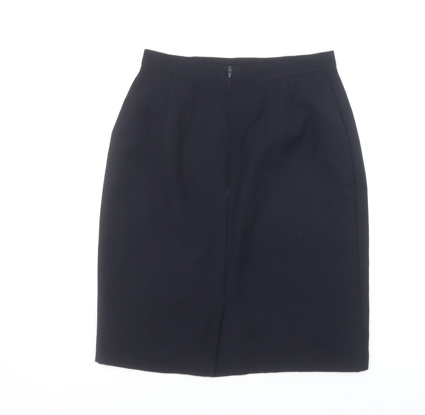 Marks and Spencer Women’s Navy Wool Pencil Skirt Size 12 Vintage