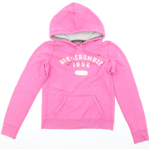 Abercrombie & Fitch Womens Pink Pullover Hoodie Size M