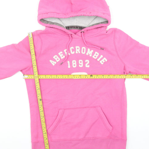 Abercrombie & Fitch Womens Pink Pullover Hoodie Size M