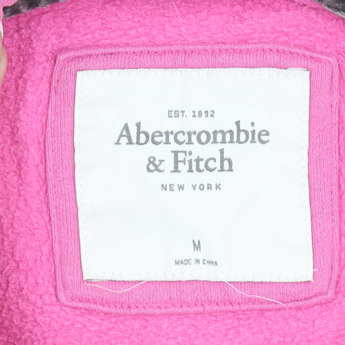 Abercrombie & Fitch Womens Pink Pullover Hoodie Size M