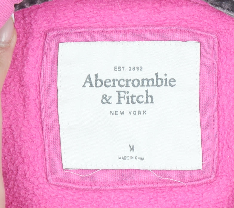 Abercrombie & Fitch Womens Pink Pullover Hoodie Size M