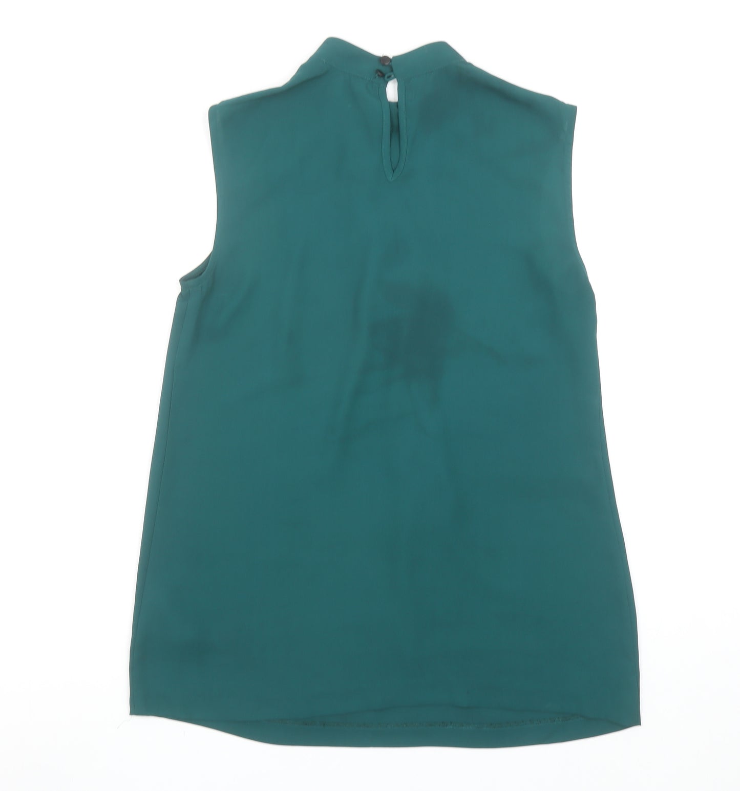 Farhi by Nicole Farhi Green Sleeveless High Neck Women's Blouse Size 10
