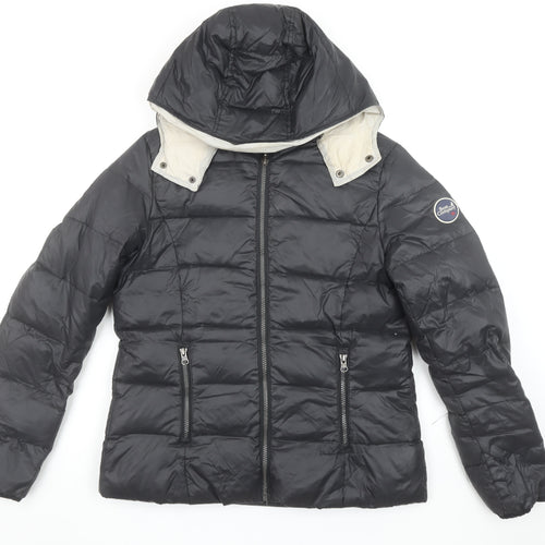 Best Company Womens Black L Hooded Puffer Jacket