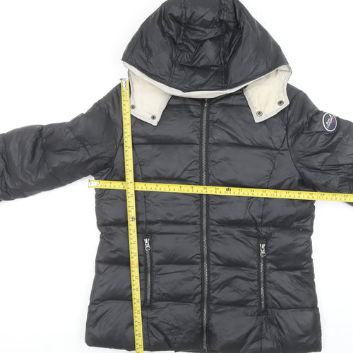 Best Company Womens Black L Hooded Puffer Jacket
