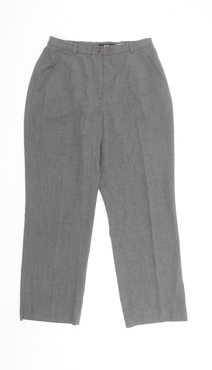 Gardeur Women's Grey Size 16 Straight Leg Dress Pants