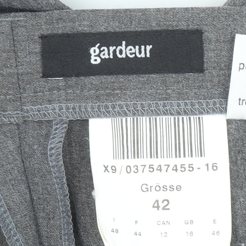 Gardeur Women's Grey Size 16 Straight Leg Dress Pants