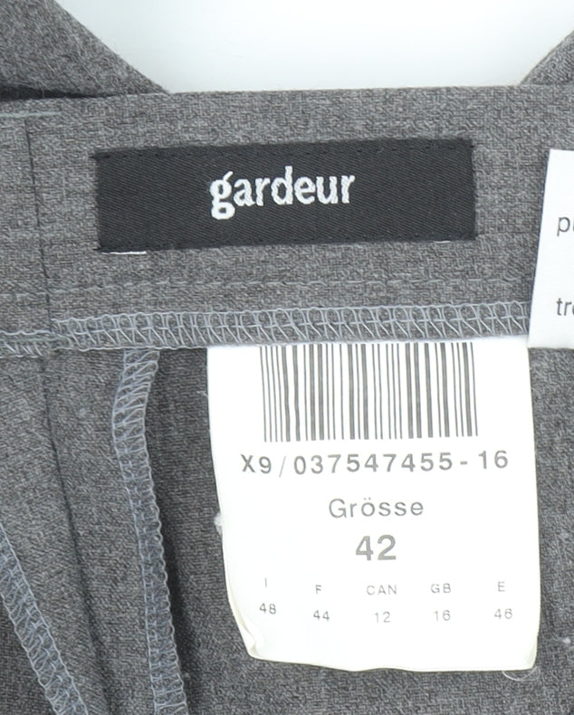 Gardeur Women's Grey Size 16 Straight Leg Dress Pants