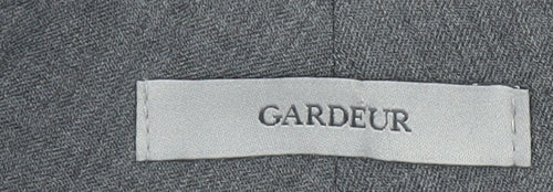 Gardeur Women's Grey Wool Blend Straight Leg Dress Trousers Size 16