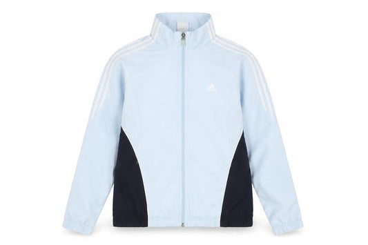 Front view of Adidas Women’s Blue, size UK 12, Full Zip Sports Jacket