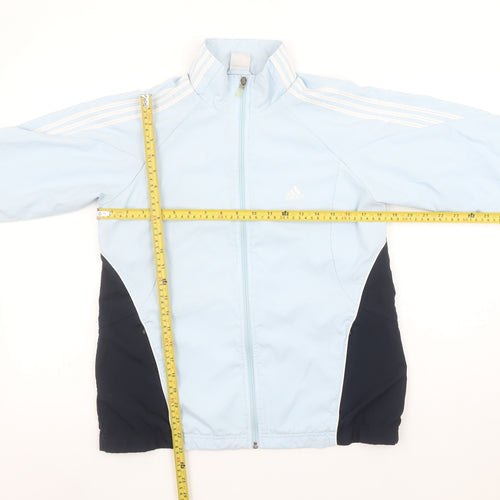 Adidas Women’s Blue Size 12 Full Zip Sports Jacket