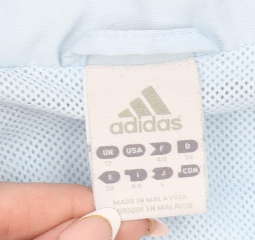 Adidas Women’s Blue Size 12 Full Zip Sports Jacket