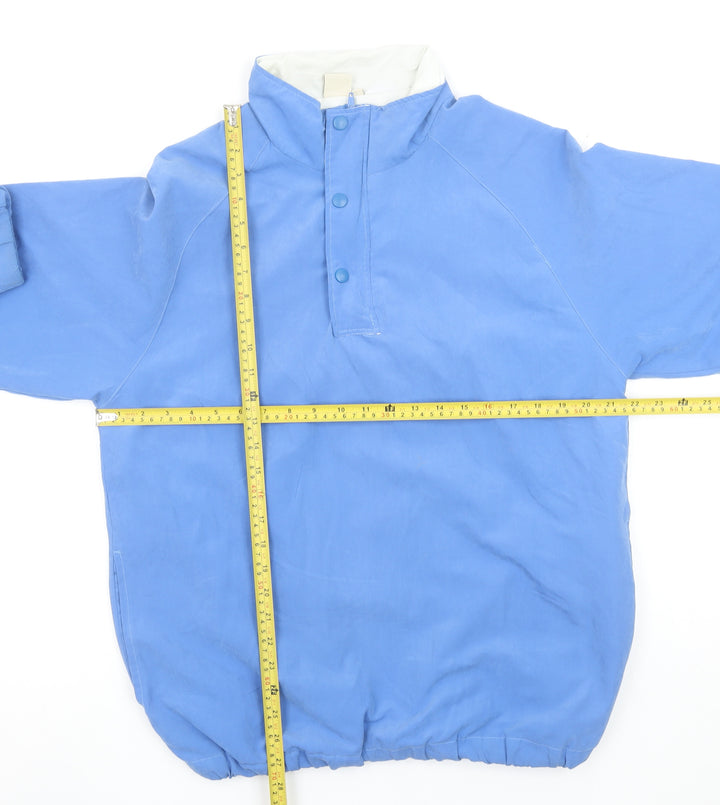 Cotton Traders Men's Blue Pullover Sweatshirt S High Neck Lightweight