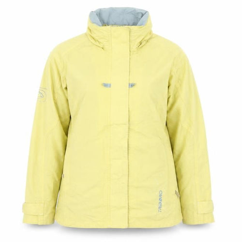 Tribord Women's Yellow Waterproof Rain Jacket Size L Outdoor Coat