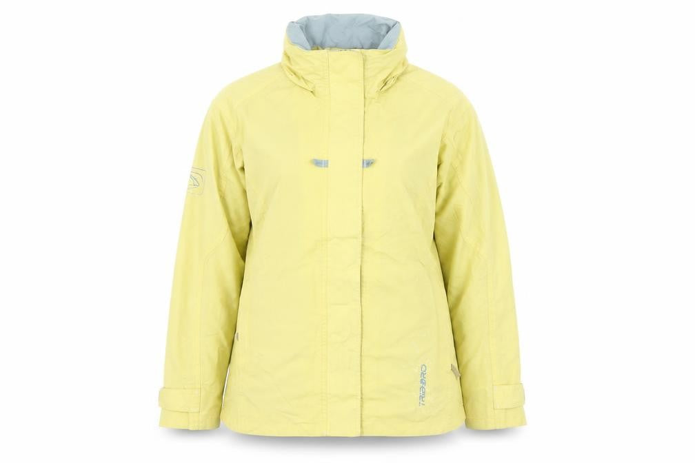 Tribord Women's Yellow Waterproof Rain Jacket Size L Outdoor Coat