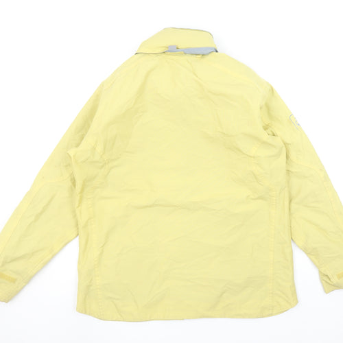 Tribord Women's Yellow Waterproof Rain Jacket Size L Outdoor Coat