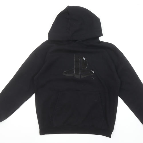 H&M Teens Black PlayStation Hooded Pullover Sweatshirt UK 12-14Y