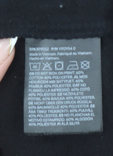 H&M Teens Black PlayStation Hooded Pullover Sweatshirt UK 12-14Y