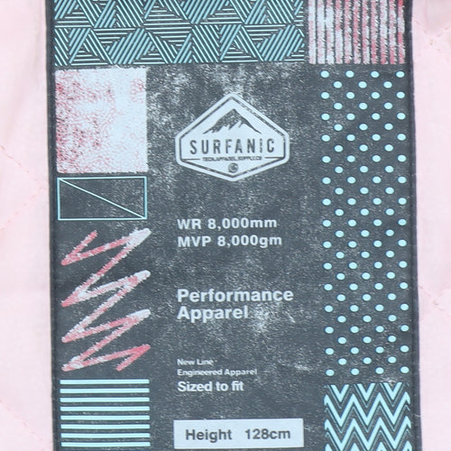 Surfanic Girls Multicoloured Galaxy Waterproof Hooded Winter Puffer Jacket 8 Years