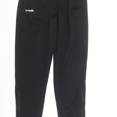 O'Neills Boys Black Age 13 Jogger Trousers Quick Dry Zip Pocket Activewear