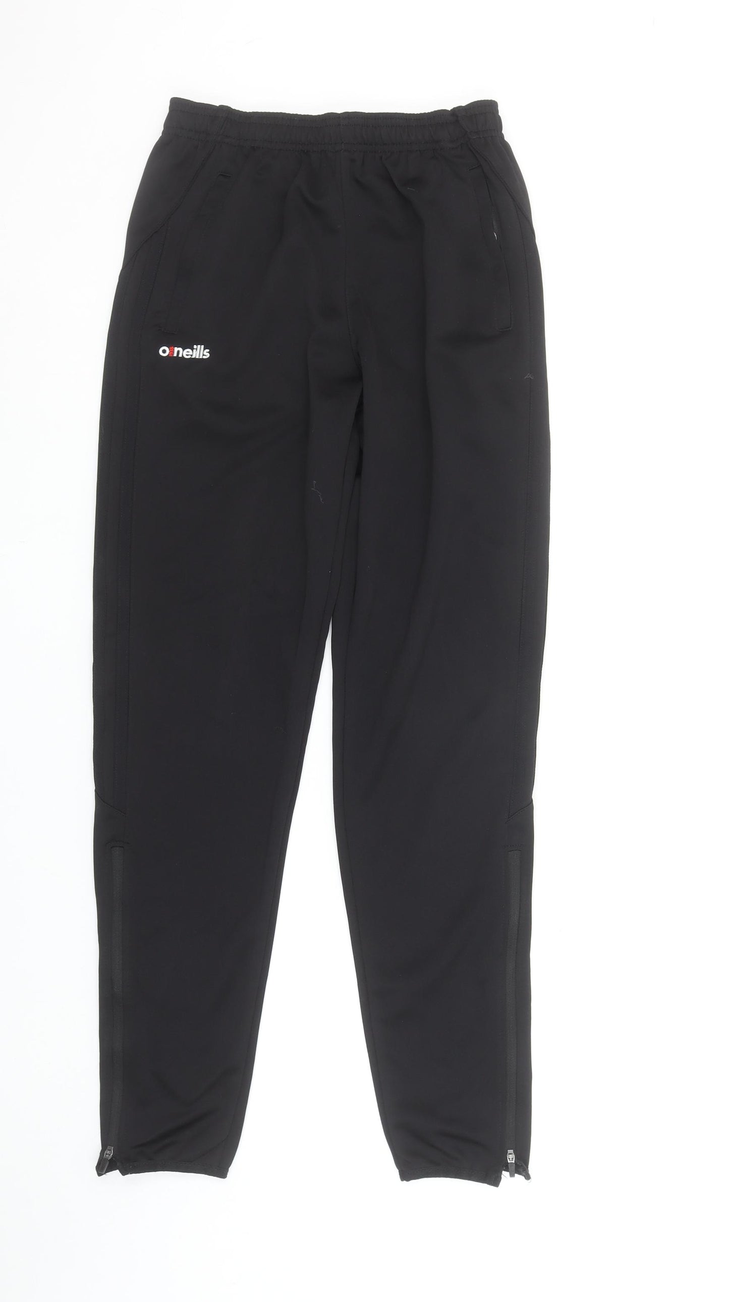 O'Neills Boys Black Age 13 Jogger Trousers Quick Dry Zip Pocket Activewear