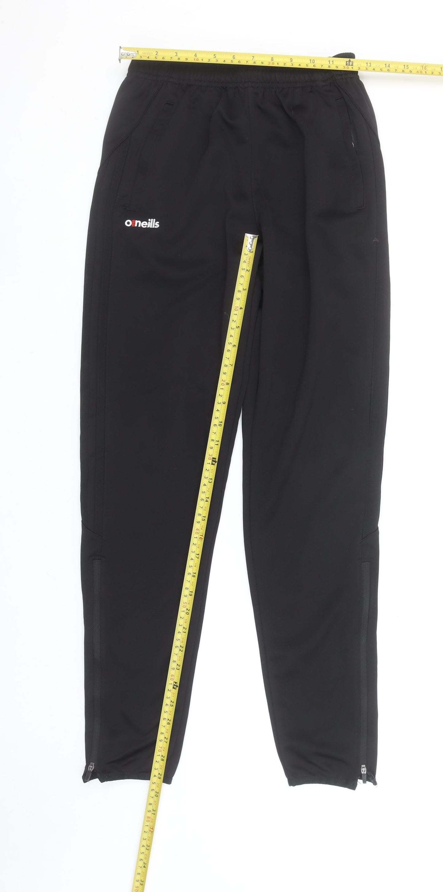 O'Neills Boys Black Age 13 Jogger Trousers Quick Dry Zip Pocket Activewear