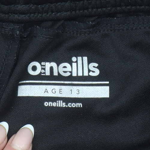 O'Neills Boys Black Age 13 Jogger Trousers Quick Dry Zip Pocket Activewear