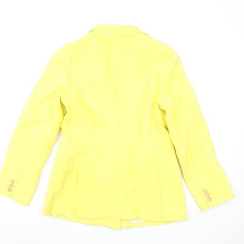 3.1 Phillip Lim Womens Yellow Double-Breasted Blazer Size 8